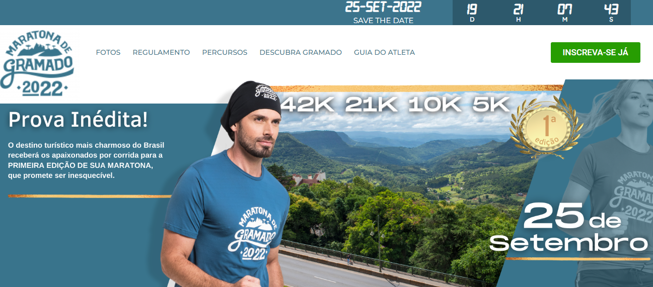 1ª Maratona de Gramado, confirmada para 25 de setembro, conta com apoio do CVB