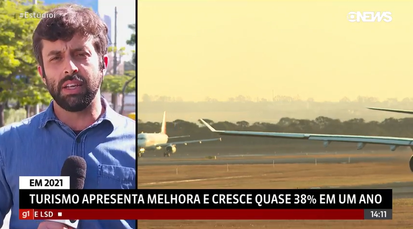 Reportagem destaca a recuperação do setor de turismo nacional em 2021